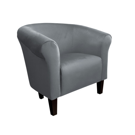 Fotel Milo nogi venge szary BL14