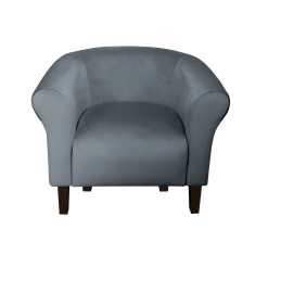 Fotel Milo nogi venge szary BL14