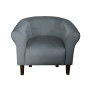 Fotel Milo nogi venge szary BL14