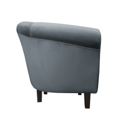 Fotel Milo nogi venge szary BL14