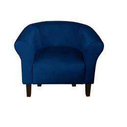 Fotel Milo nogi venge granatowy MG16