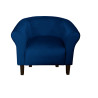 Fotel Milo nogi venge granatowy MG16