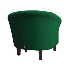 Fotel Milo nogi venge zieleń butelkowa MG25