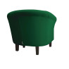 Fotel Milo nogi venge zieleń butelkowa MG25