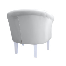 Fotel Milo nogi 20cm białe jasny szary MG39