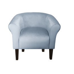 Fotel Milo nogi 20cm venge szary błękit BL06