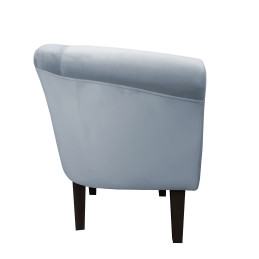 Fotel Milo nogi 20cm venge szary błękit BL06