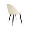 Krzesło Colin noga czarna/złota MG50 kremowe
