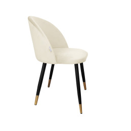Krzesło Colin noga czarna/złota MG50 kremowe