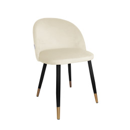 Krzesło Colin noga czarna/złota MG50 kremowe