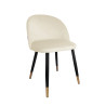 Krzesło Colin noga czarna/złota MG50 kremowe