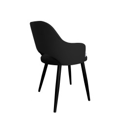 Krzesło Milano czarne tapicerowane MG19