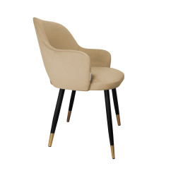 Krzesło Milano noga czarna/złota MG06
