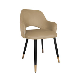 Krzesło Milano noga czarna/złota MG06