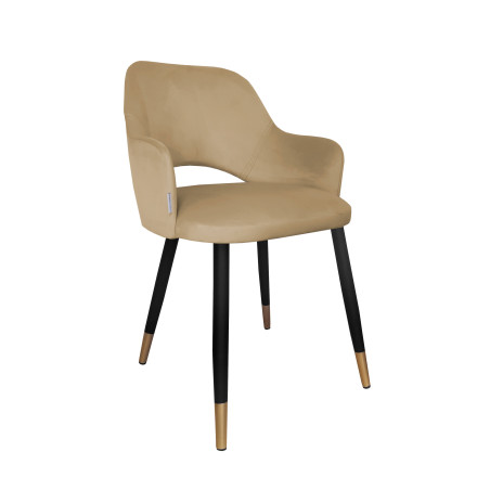 Krzesło Milano noga czarna/złota MG06