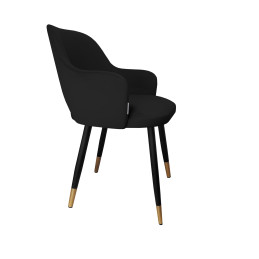 Krzesło Milano MG19 – noga czarna/złota, elegancja i komfort