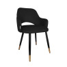 Krzesło Milano MG19 – noga czarna/złota, elegancja i komfort
