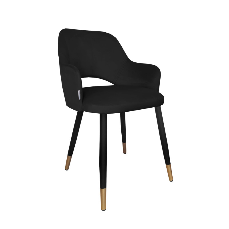 Krzesło Milano MG19 – noga czarna/złota, elegancja i komfort