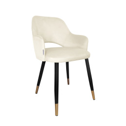 Krzesło Milano noga czarna/złota MG50