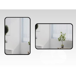 Lustro LOFT 60x80 cm złote - rama aluminiowa