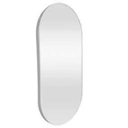 Lustro Elipsa 100x50cm białe ścienne owalne łazienkowe do salonu sypialni loftowe Industrialne minimalistyczne
