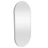 Lustro Elipsa 100x50cm białe ścienne owalne łazienkowe do salonu sypialni loftowe Industrialne minimalistyczne