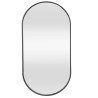 Lustro Elipsa 100x50cm czarne ścienne owalne łazienkowe do salonu sypialni loftowe Industrialne minimalistyczne
