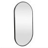 Lustro Elipsa 100x50cm czarne ścienne owalne łazienkowe do salonu sypialni loftowe Industrialne minimalistyczne
