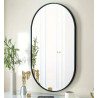 Lustro Elipsa 100x50 cm czarne owalne
