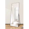 Czarne lustro podłogowe ZJ-02 165x50