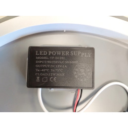 Lustro LED okrągłe 60 cm z podświetleniem i dotykowym włącznikiem