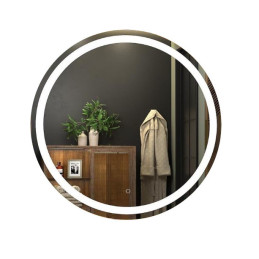 Lustro LED okrągłe 70 cm z podświetleniem i włącznikiem dotykowym