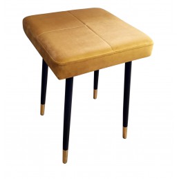 Taboret MAX MG15 miodowy z czarną/złotą podstawą