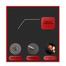 Biurko Gamingowe Komputerowe dla gracza Carbon 140x60