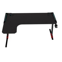 Biurko gamingowe L Carbon 140x100 z LED