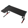 Biurko gamingowe L Carbon 140x100 z LED