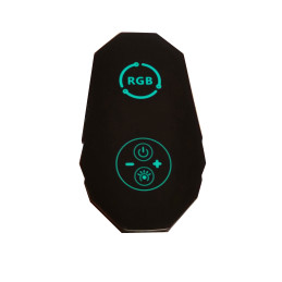 Biurko gamingowe L Carbon 140x100 z LED