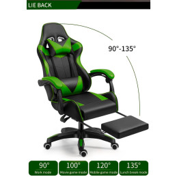 Fotel gamingowy, siedzenie gamingowe RACER czerwony