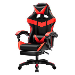 Fotel gamingowy, siedzenie gamingowe RACER czerwony