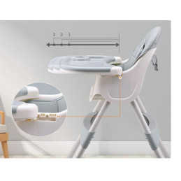 Krzesełko do karmienia tapicerowane dla dzieci miętowe