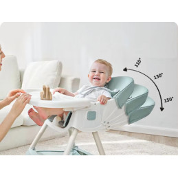 Krzesełko do karmienia tapicerowane dla dzieci różowe