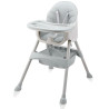 Tapicerowane krzesełko do karmienia dla dzieci szare