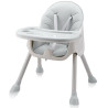 Tapicerowane krzesełko do karmienia dla dzieci szare