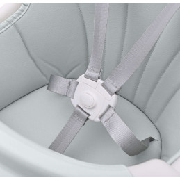 Tapicerowane krzesełko do karmienia dla dzieci szare