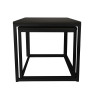 Stolik kawowy 2W1 czarny podstawa czarna