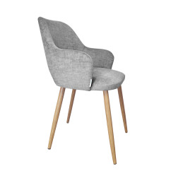 Krzesło Milano noga dąb Vogue 14 jasny szary