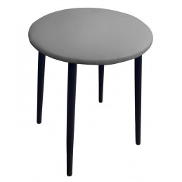 Taboret TRIX D22 jasny szary z czarną podstawą