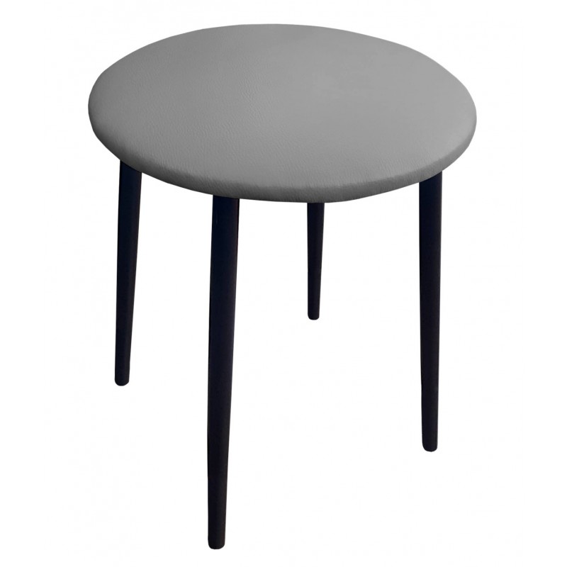 Taboret TRIX D22 jasny szary z czarną podstawą