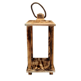 copy of Lampion drewniany latarnia 38cm uchwyt baza pod stroik dekoracja opalany