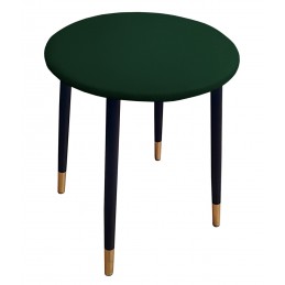 Taboret TRIX D06 zielony z czarną złotą podstawą